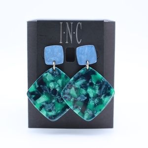INC - Geometric Drop Earrings
